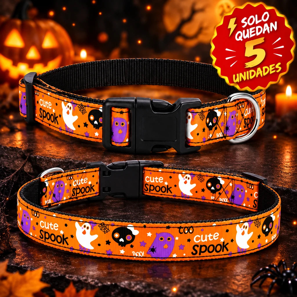 🎃 Collar Halloween para perros| ¡El más adorable de la fiesta!