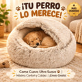 🐾 Cama Nido Redonda Antifrío ✨ El Refugio Más Suave y   Acogedor para tu Perro