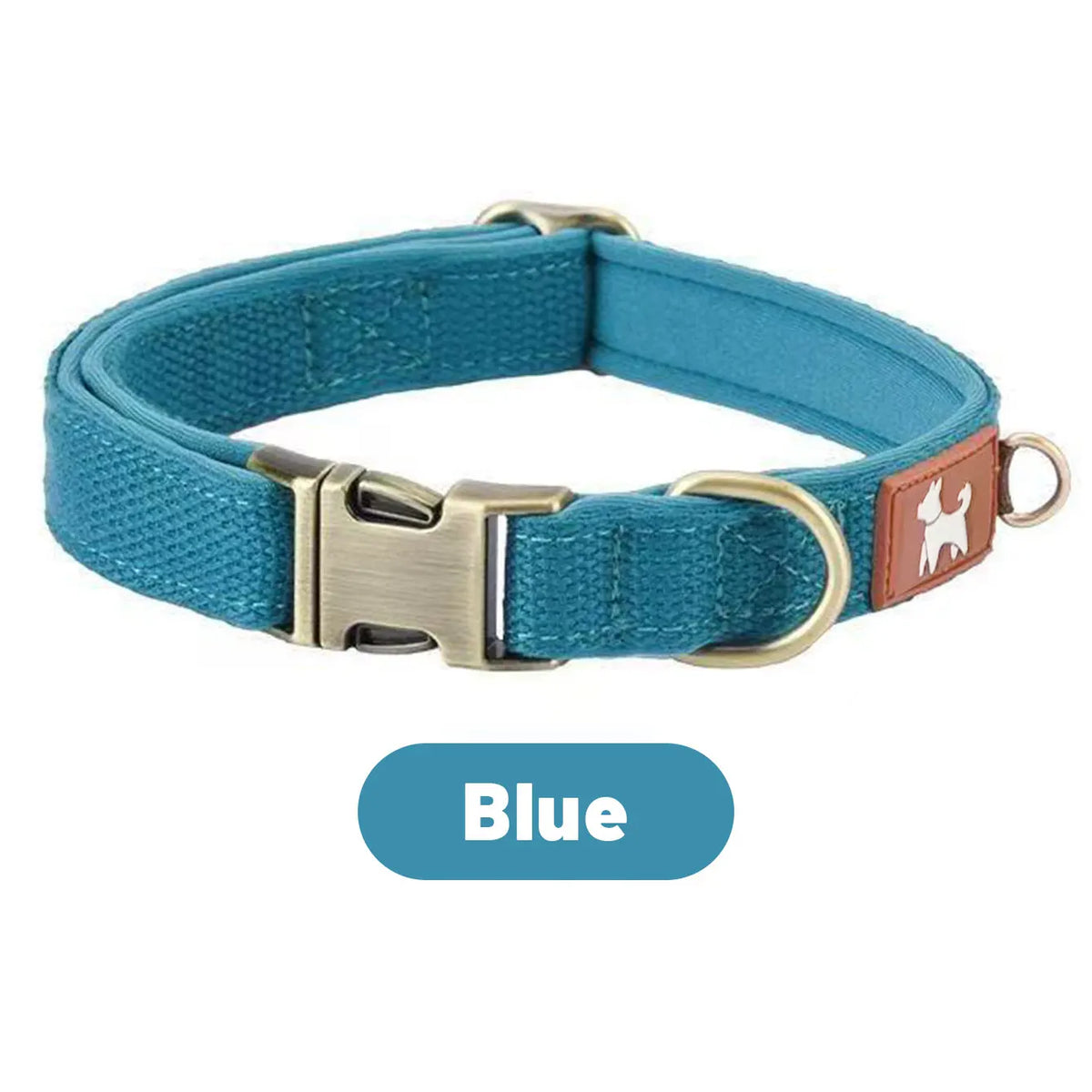 Collar Acolchado Transpirable de Doble Capa para Perros