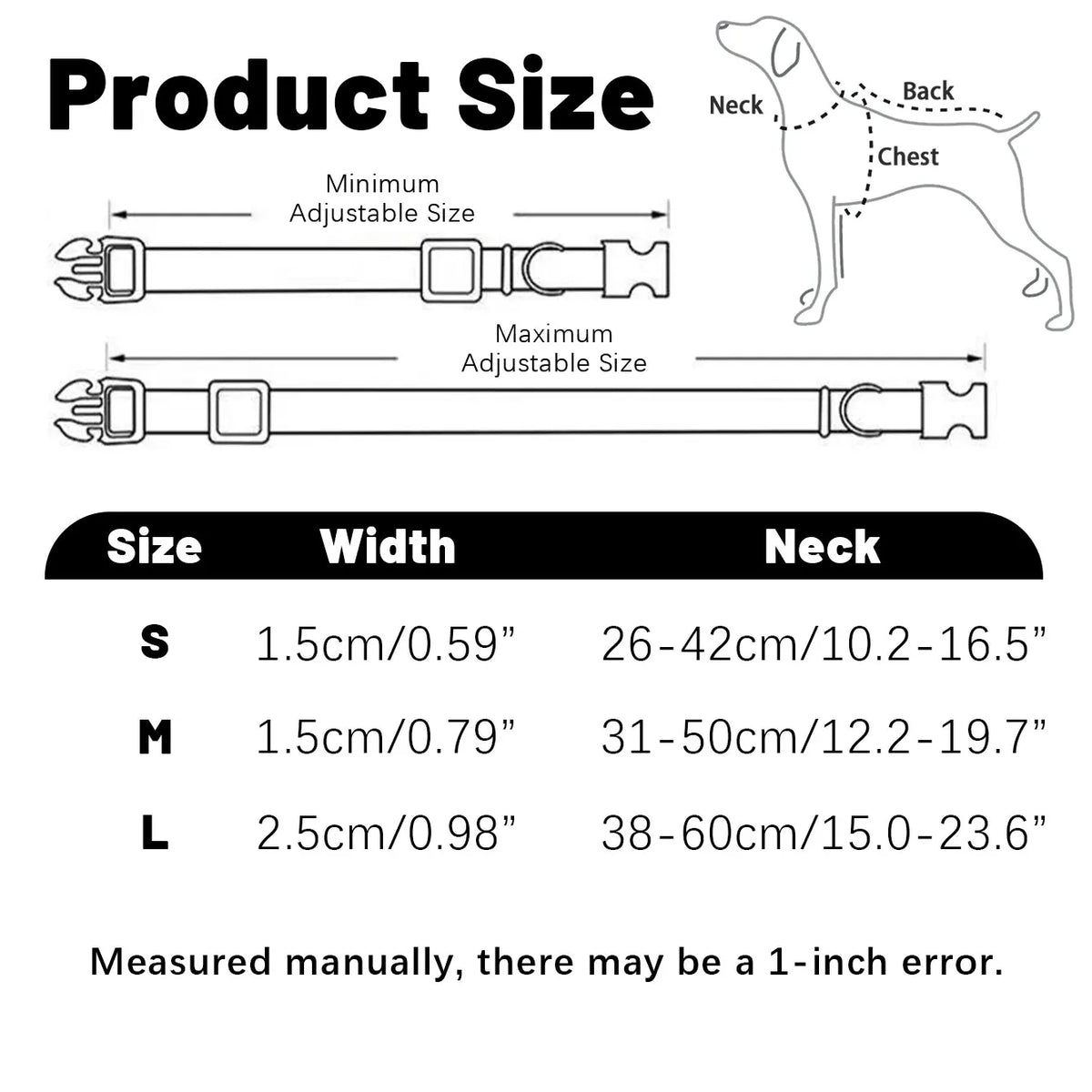 Collar Acolchado Transpirable de Doble Capa para Perros