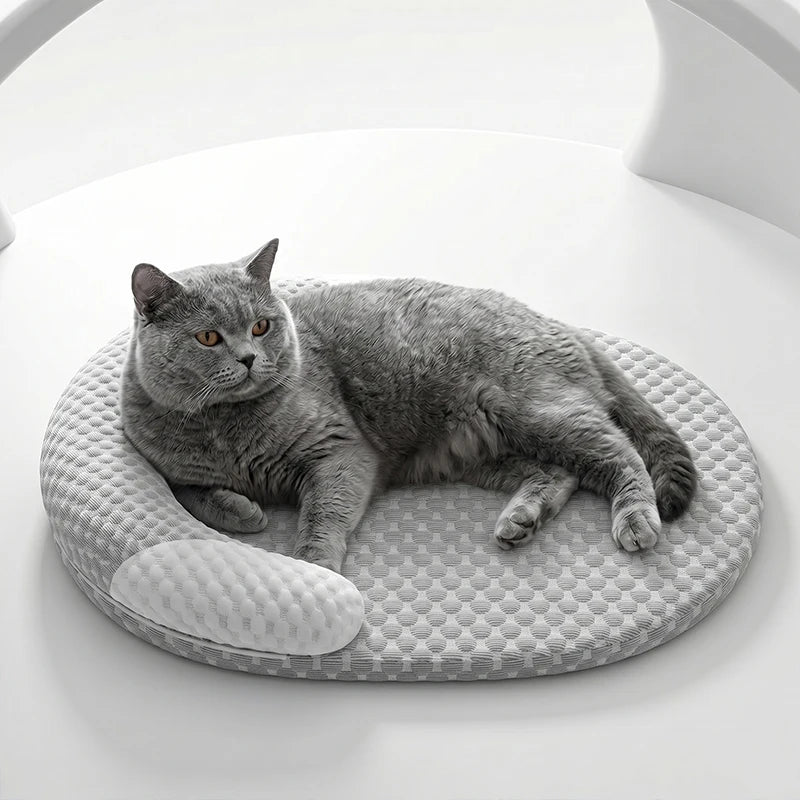 Cama Refrescante y Transpirable con Efecto Frío para Perros y Gatos