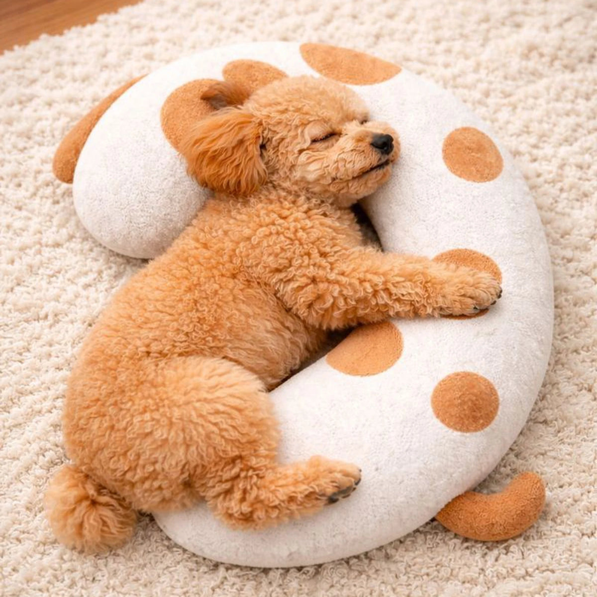 Almohada Ergonómica "Abrazo Suave" para Perros y Gatos - Protector Cervical Antiansiedad
