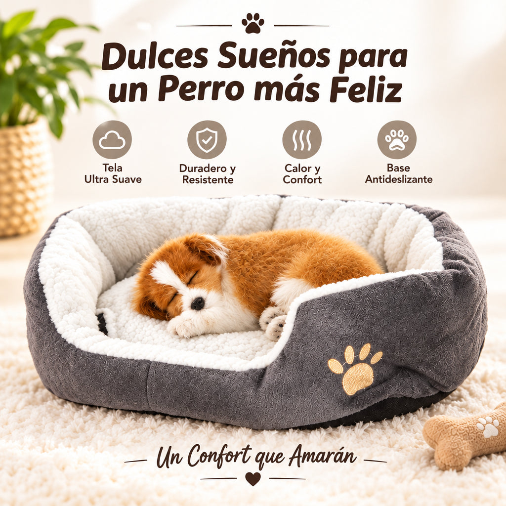 🐾 Cama Cueva y Sofá 2 en 1 para Perros Pequeños – Extra Suave y Acolchada