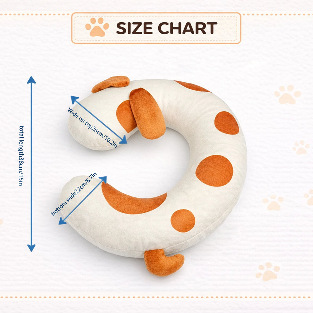 Almohada Ergonómica "Abrazo Suave" para Perros y Gatos - Protector Cervical Antiansiedad